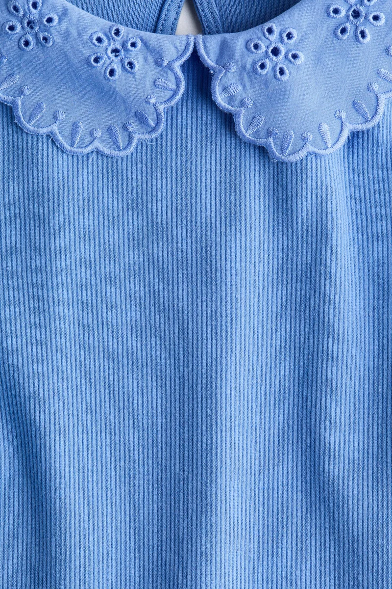 H&M Collared ribbed top